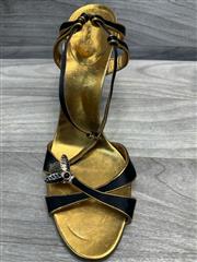 GUCCI グッチ ヒール パンプス 靴 レザー 黒 ブラック 本物保証